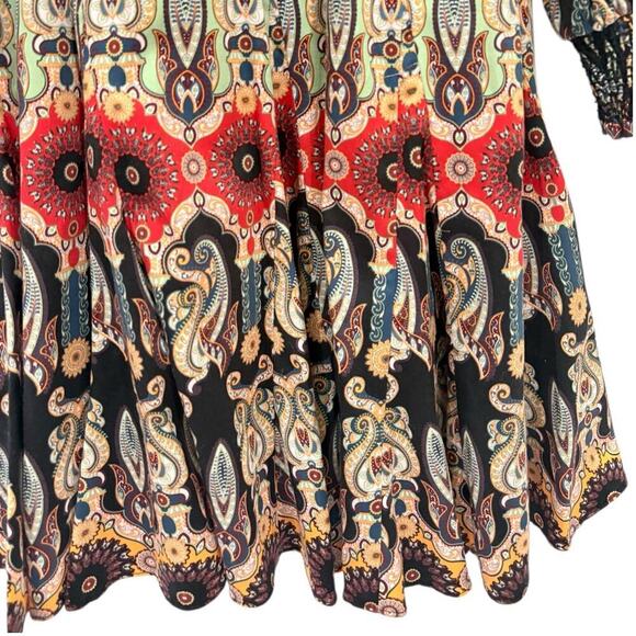 Alice + Olivia Julissa Empire Waist Mini Dress Now And Forever Tangerine Size 6 - Picture 9 of 16